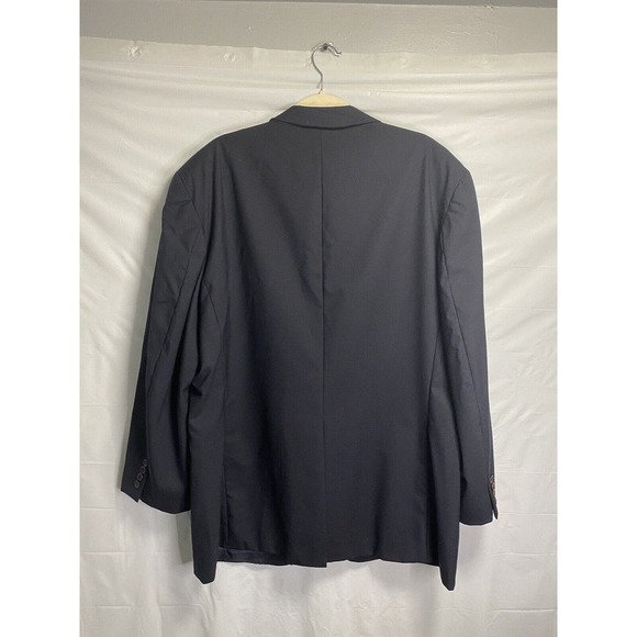 Vintage Mens Chaps Ralph Lauren 100% Wool Blazer Navy Classic Career‎ Size 46T - Picture 2 of 5